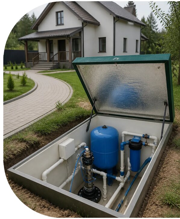 Автономное водоснабжение дома в Кушве от 153975 р. | АПаруса-Кшв